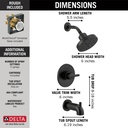 Delta 144749-BL Tub/Shower Rough & Trim 1L 14S