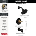Delta 144749-GZ Tub/Shower Rough & Trim 1L 14S