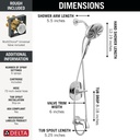 Delta 144749-HS Tub/Shower Rough & Trim 1L 14S Suredock