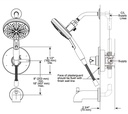 Delta 144749-HS Tub/Shower Rough & Trim 1L 14S Suredock