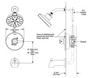 Delta 144749-SS Tub/Shower Rough & Trim 1L 14S