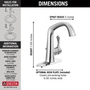 Delta 15890LF Larkin Centerset Bathroom Faucet 1L
