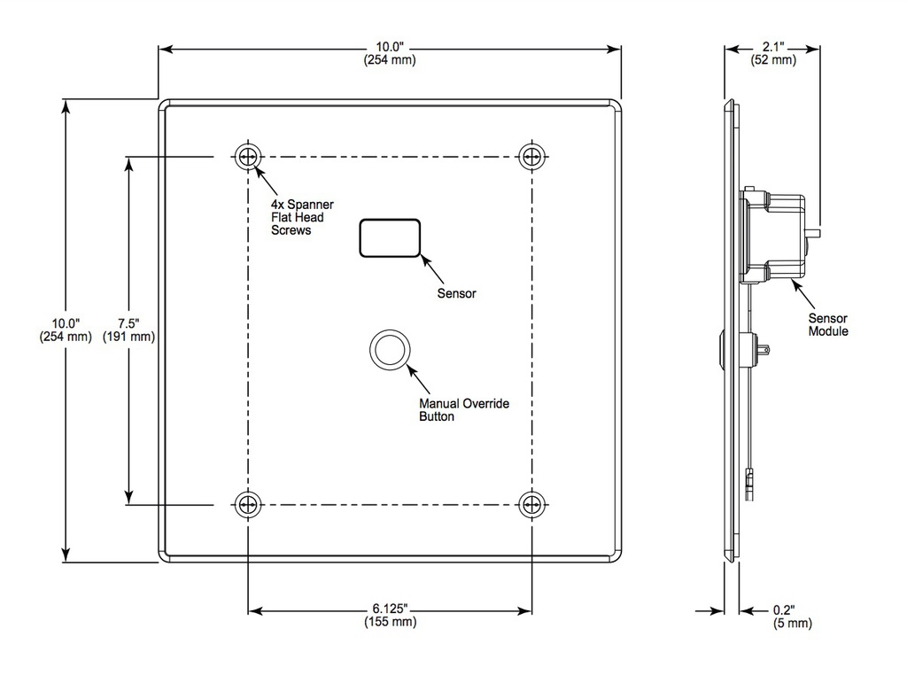 Delta 1600T9001TR E-Concealed Hw Urinal Valve Tr