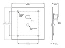 Delta 1600T9001TR E-Concealed Hw Urinal Valve Tr