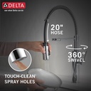Delta 18803-DST Delta Antoni Collection Pull-Down Kitchen Faucet 1L