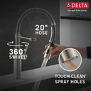 Delta 18803-SP-DST Delta Antoni Collection Pull-Down Kitchen Faucet 1L