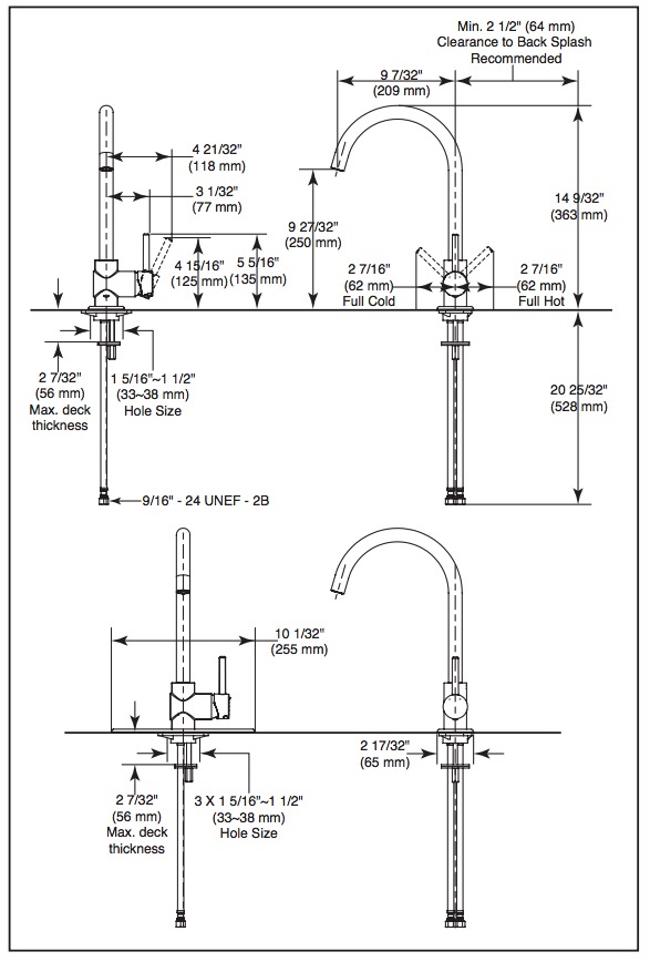 Delta 191LF-BL Tommy Solid Handle Kitchen Faucet 
