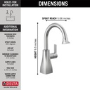 Delta 1940-AR-DST Beverage Faucets Beverage Faucet Contemporary Square