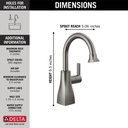Delta 1940-KS-DST Beverage Faucets Beverage Faucet Contemporary Square