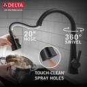Delta 19802Z-BL-DST Pull-Down Kitchen Faucet 1L