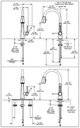 Delta 19802Z-BL-DST Pull-Down Kitchen Faucet 1L