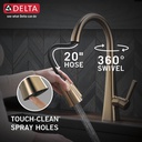 Delta 19802Z-CZ-DST Pull-Down Kitchen Faucet 1L