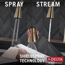Delta 19802Z-CZ-DST Pull-Down Kitchen Faucet 1L