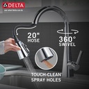 Delta 19802Z-DST Pull-Down Kitchen Faucet 1L