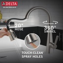 Delta 19802Z-SP-DST Pull-Down Kitchen Faucet 1L