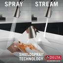 Delta 19802Z-SP-DST Pull-Down Kitchen Faucet 1L