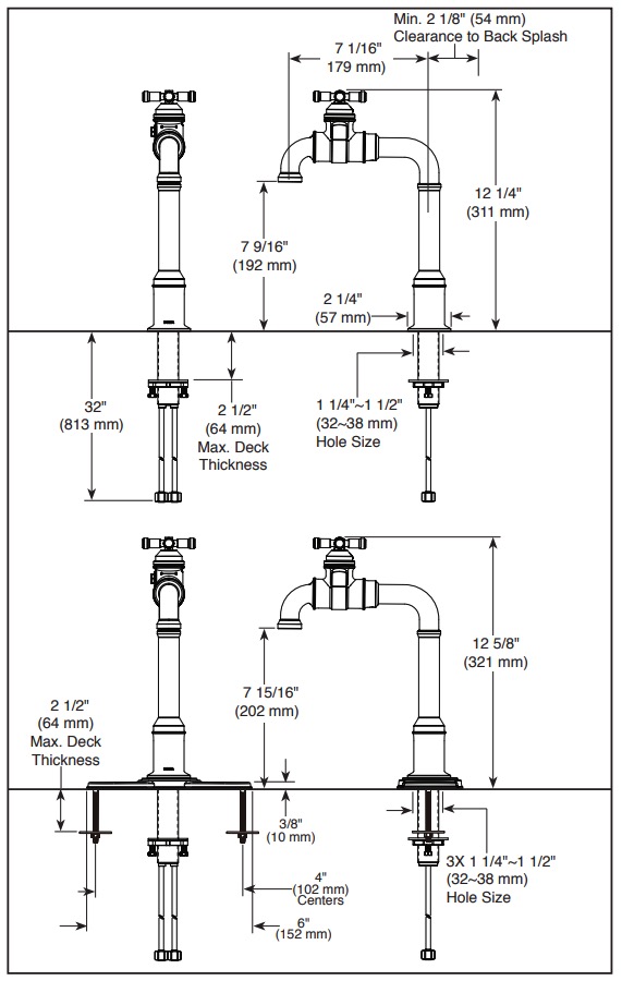 Delta 1990LFC-BL Broderick True Bar Faucet 1C