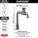 Delta 1990LFC-KS Broderick True Bar Faucet 1C 