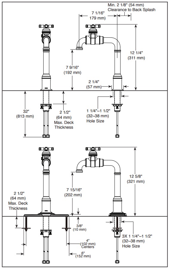 Delta 1990LFC-KS Broderick True Bar Faucet 1C 