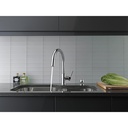 Delta 19933-SD-DST Trask Single Handle Pull-Down Kitchen Faucet With Soap Dispenser