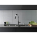 Delta 19933-SD-DST Trask Single Handle Pull-Down Kitchen Faucet With Soap Dispenser