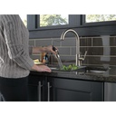Delta 19933-SPSD-DST Trask Single Handle Pull-Down Kitchen Faucet With Soap Dispenser