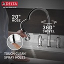 Delta 2390L-DST Broderick Pull-Down Bridge Kit W/Shieldspray 2L 