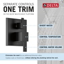 Delta 342701-BL Raincan Shower Rough & Trim W/ Hs 1L 14S