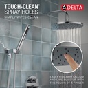 Delta 342702 Raincan Shower Rough & Trim W/ Hs 1L 14S