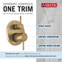 Delta 342702-CZ Raincan Shower Rough & Trim W/ Hs 1L 14S