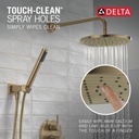 Delta 342702-CZ Raincan Shower Rough & Trim W/ Hs 1L 14S