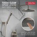 Delta 342702-SP Raincan Shower Rough & Trim W/ Hs 1L 14S