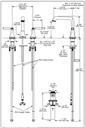 Delta 3536-SSMPU-DST Saylor Two Handle Widespread Bathroom Faucet