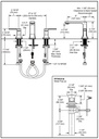Delta 3537LF-BLMPU Two Handle Widespread Bathroom Faucet