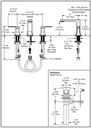 Delta 3537LF-MPU Two Handle Widespread Bathroom Faucet