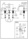 Delta 3539LF-BLMPU Two Handle Widespread Bathroom Faucet Cu