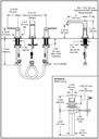 Delta 3539LF-SSMPU Two Handle Widespread Bathroom Faucet Cu