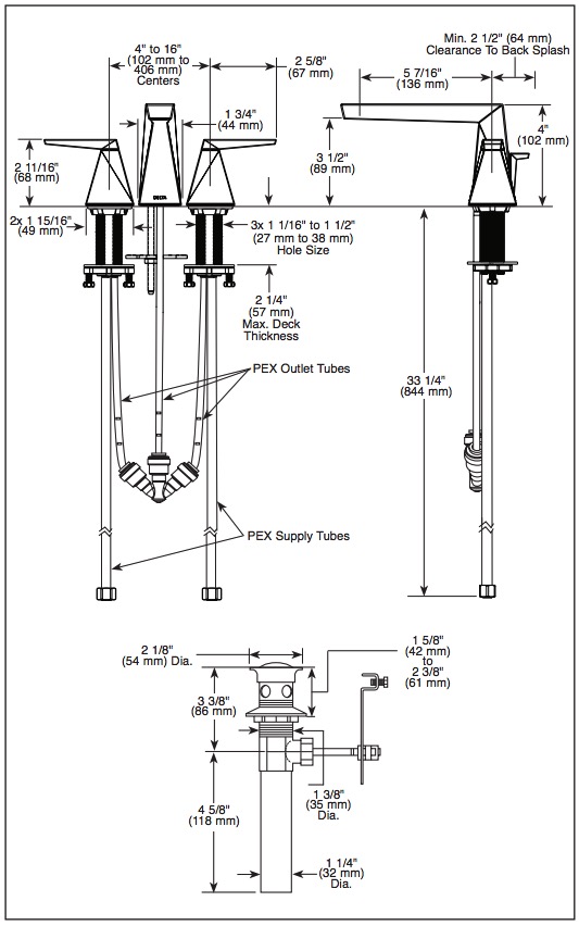 Delta 35543-KS-PR-MPU-DST 2H Widespread Lav