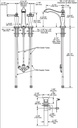 Delta 3556-MPU-DST Dorval Widespread Bathroom Faucet 