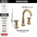 Delta 3558-CZMPU-DST Trinsic Widespread Bathroom