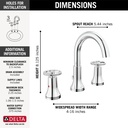 Delta 3558-MPU-DST Trinsic Widespread Bathroom