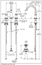 Delta 35588-SS-PR-DST Tetra Two Handle Widespread Bathroom Faucet