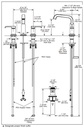 Delta 35589-CZ-PR-DST Tetra Two Handle Widespread Bathroom Faucet