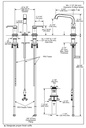 Delta 35589-PR-DST Tetra Two Handle Widespread Bathroom Faucet