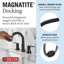 Delta 3559-BLPD-DST Trinsic Two Handle Widespread Pull Down Bathroom