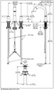 Delta 3559-BLPD-DST Trinsic Two Handle Widespread Pull Down Bathroom