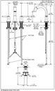 Delta 3559-CZPD-DST Trinsic Two Handle Widespread Pull Down Bathroom Champagne Bronze