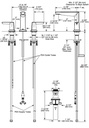 Delta 3571-BLMPU-DST Two Handle Widespread Bathroom Faucet