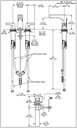 Delta 3574-CZMPU-DST Zura Two Handle Widespread Lav Dst 