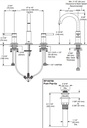 Delta 35749LF-BL Widespread Bathroom Faucet 2L